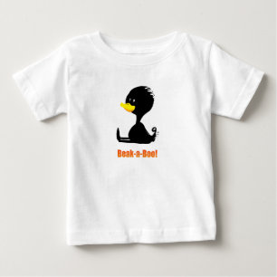 Camiseta Bico-a-Bico! Pato de desenho animado fofo com troc