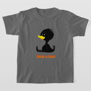 Camiseta Bico-a-Bico! Pato de Desenho Animado Fofo com Troc