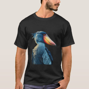 Camiseta Bico-de-sapato Ave Africano Animal Cegonha Amante