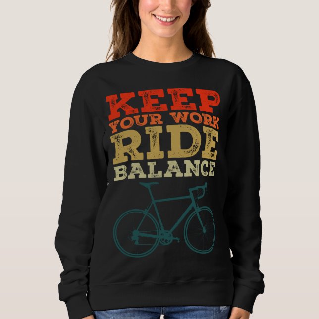Camiseta Bicycle Bike Keep Your Work Ride Balance Cyclist (Frente)