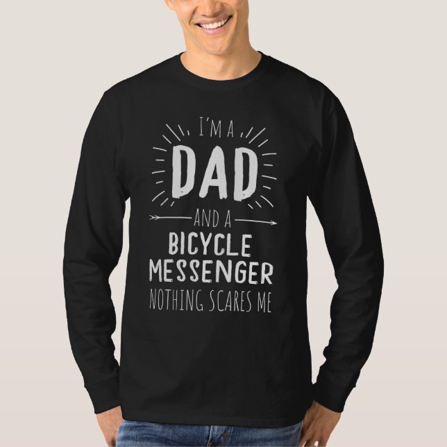 Camiseta Bicycle Messenger Pai Nada Me Assusta Pais Da (Frente)