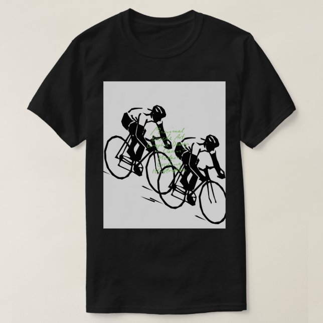 Camiseta Bicycle Riding Race Art (Frente do Design)
