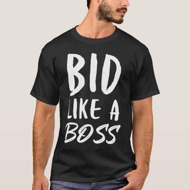 Camiseta BID COMO UM CHEFE, Engraçado. (Frente)