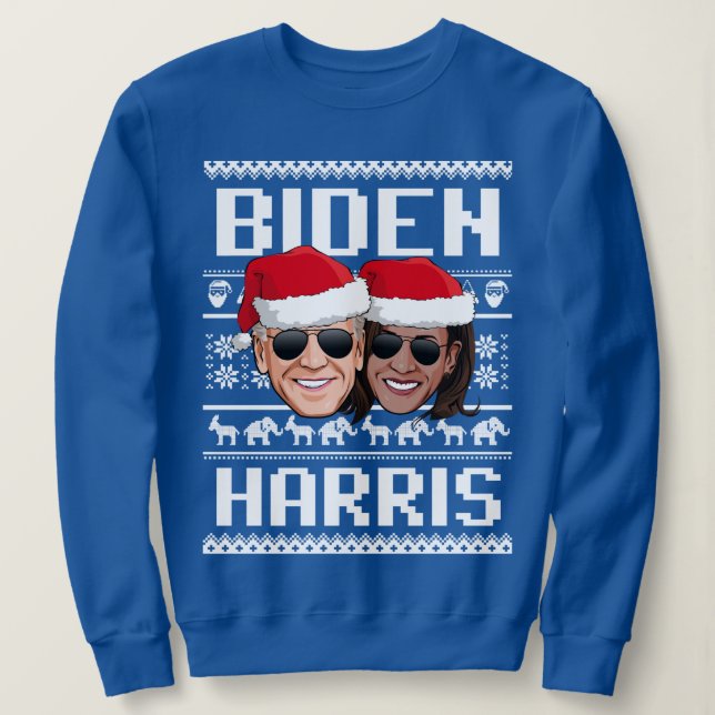 CAMISETA BIDEH HARRIS UGLY CHRISTMAS SWEATER (Frente do Design)