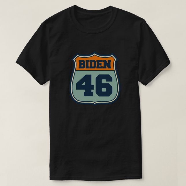 Camiseta Biden 46 - Celebrado Joe Biden 46 (Frente do Design)