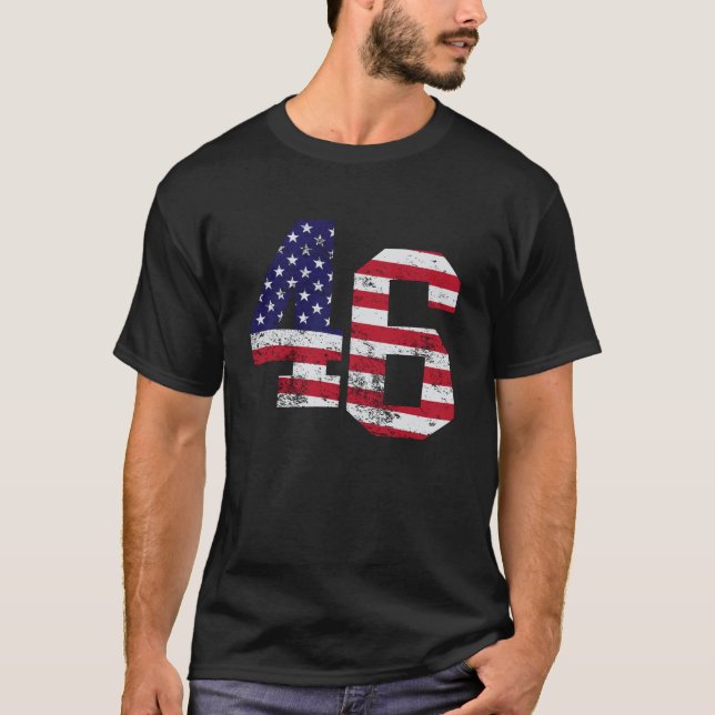 Camiseta Biden 46 - Eleito Celebre Joe Biden 46º (Frente)