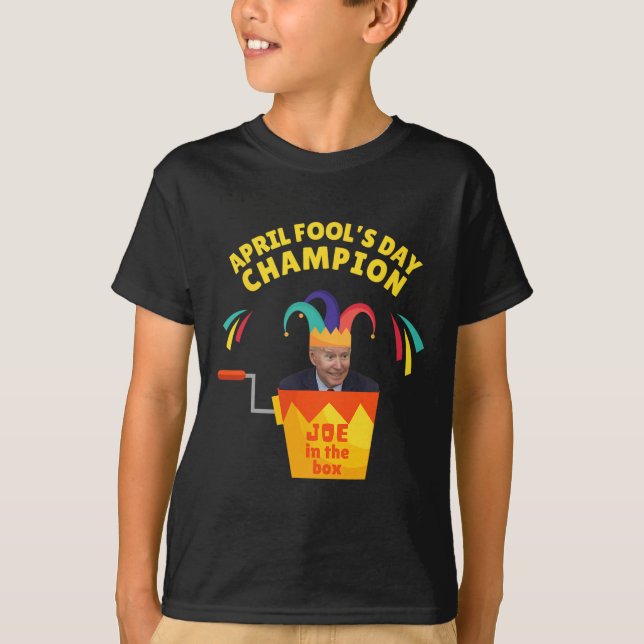 Camiseta Biden April Fool Day Champ Policy Humor Pro T (Frente)