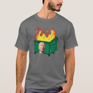 Camiseta Biden Dumpster Fire Funny Confusa Biden AntiBiden