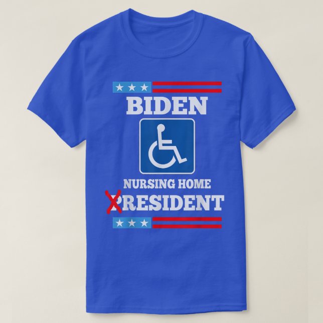 Camiseta Biden Enfermando Casa Residente Funny Anti Joe Bid (Frente do Design)
