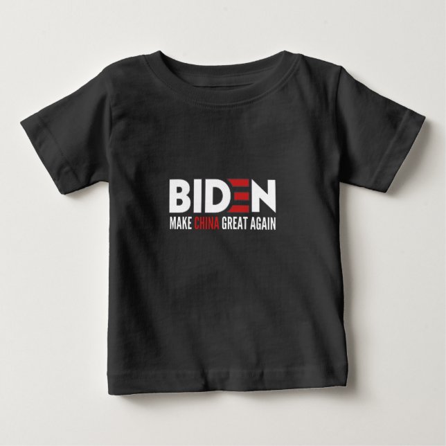 Camiseta biden Faça a China Grande Novamente (Frente)