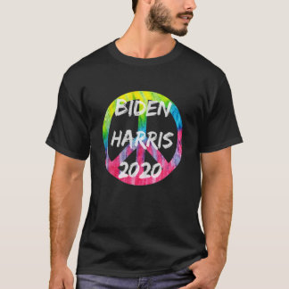 Camiseta Biden Harris 2020 Eletion Tie Dye Peace Sign Grap