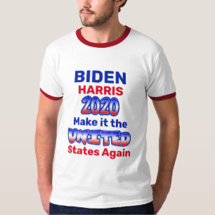 Camiseta Biden Harris faz com que os Estados Unidos voltem 