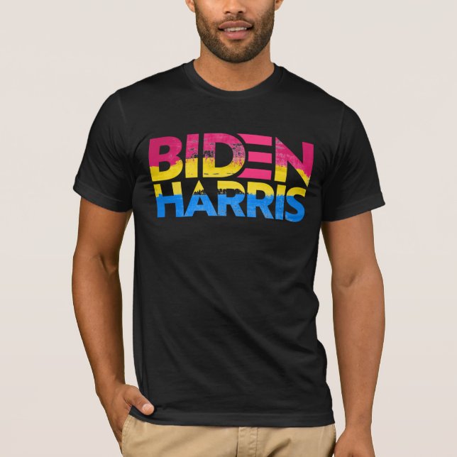 Camiseta Biden Harris Orgulho Pansexual (Frente)