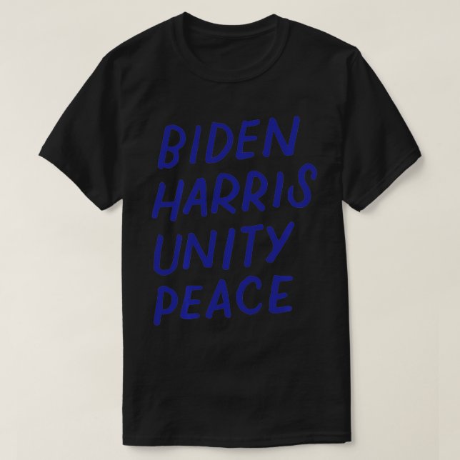 Camiseta Biden Harris - Sinal de Paz de Unidade, Joe Biden  (Frente do Design)
