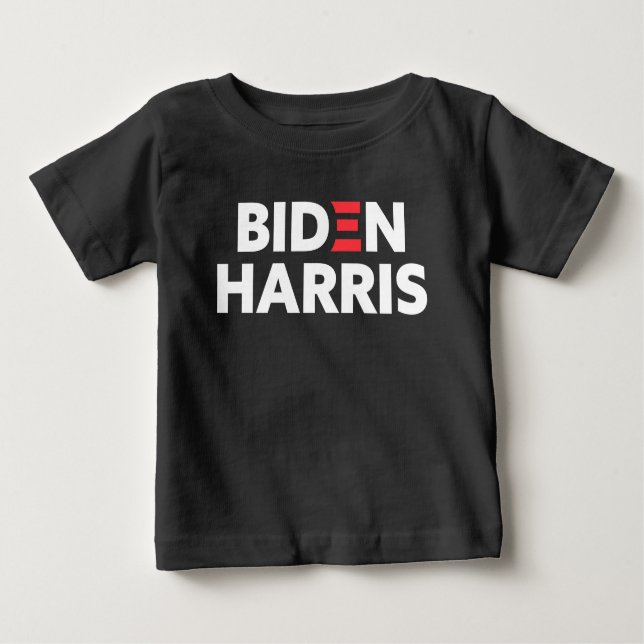 Camiseta Biden / Harris Suporte Eleitoral Negro (Frente)