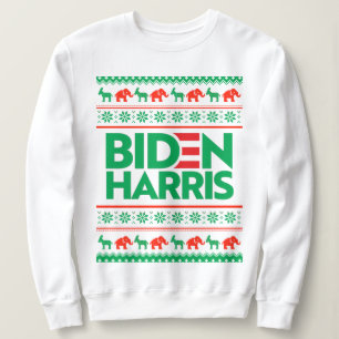 Camiseta BIDEN HARRIS UGLY CHRISTMAS SWEATER (Verde)