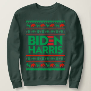 Camiseta BIDEN HARRIS UGLY CHRISTMAS SWEATER (Verde)