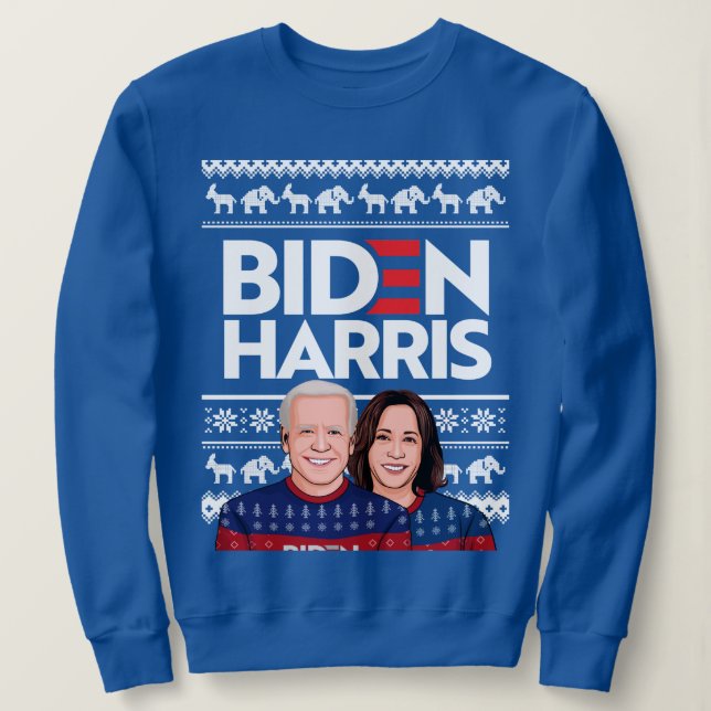 CAMISETA BIDEN HARRIS UGLY SWEATER (Frente do Design)