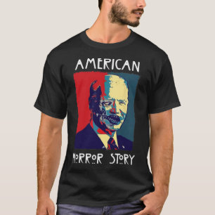 Camiseta Biden Horror American Zombie Story Halloween Retro
