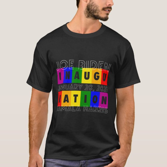 Camiseta Biden Inauguração Dia Lgbt (Frente)