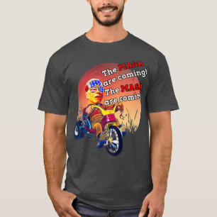 Camiseta Biden Midnight Ride MAGA Está Chegando Figurino Ad