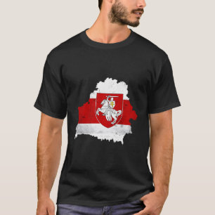 Camiseta Bielo-Rússia Red Pagonya Sinalizador de Apoio à Bi