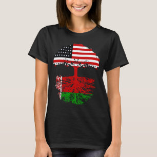 Camiseta Bielorrússia Roota Americana Cultiva Mulheres Biel