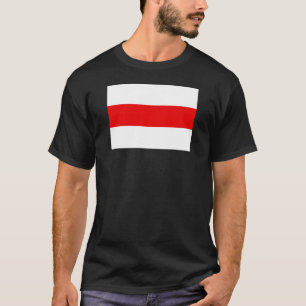 Camiseta Bielorrússia símbolo de bandeira vermelho revolu