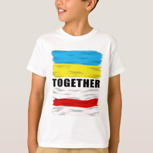 Camiseta Bielorrússia Suporta a Ucrânia Parar a Guerra Junt