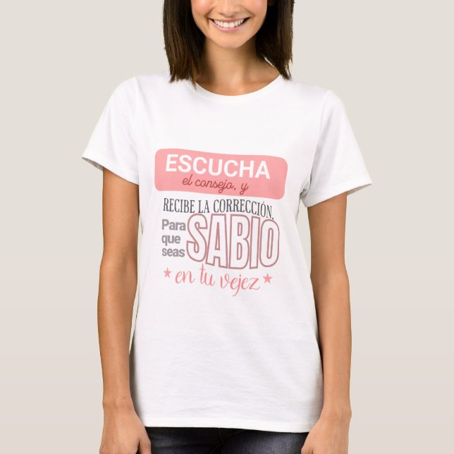 Camiseta bienaventurados, consejos sabios (Frente)