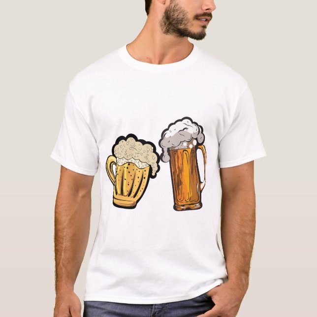 Camiseta biere chope mousse binouze alcool apero ensemble 5 (Frente)