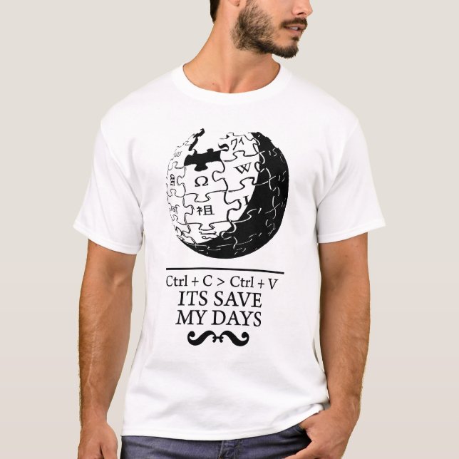 Camiseta biet: economias do wikipedia meus dias (Frente)