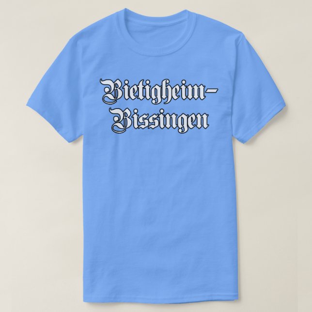 Camiseta BietigheimBissingen escrito com fonte gótica (Frente do Design)