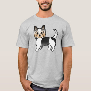 Camiseta Biewer Terrier Yorkshire Terrier Cute Cartoon