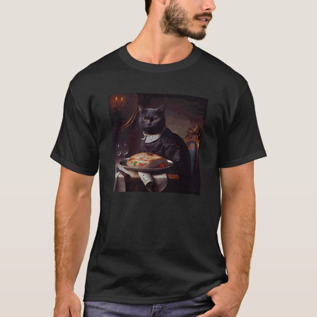 Camiseta Bife Ataque de Gato Preto (Frente)