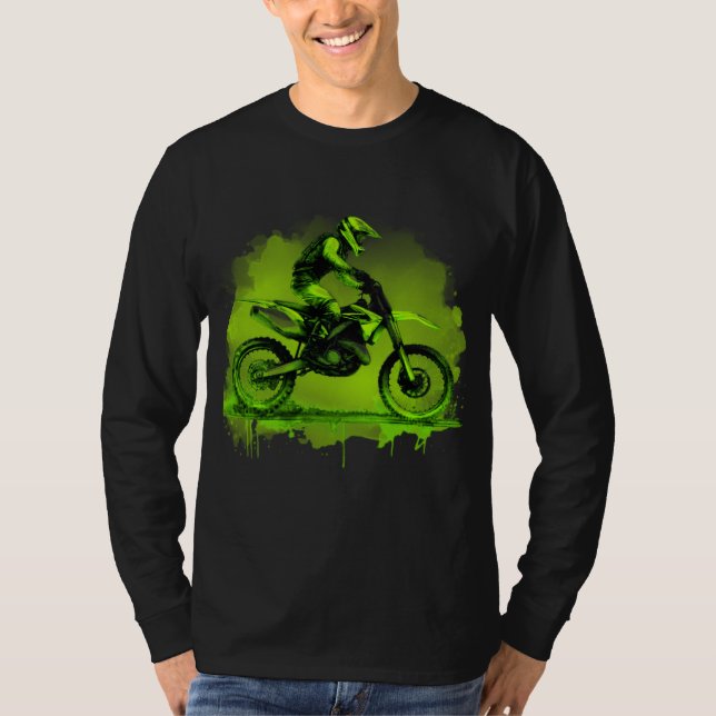 Camiseta Bifurcação de água verde (Frente)