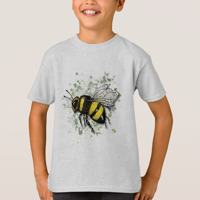 Camiseta Big Beautiful Bumble BEE, Digital Drawing (Frente)