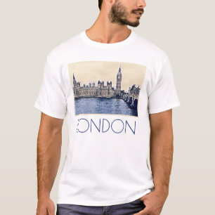 Camiseta Big Ben London Watercolor art