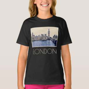 Camiseta Big Ben London Watercolor art