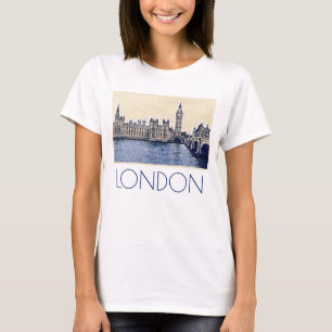 Camiseta Big Ben London Watercolor art