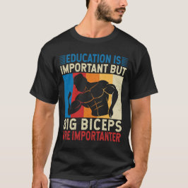 Camiseta Big Biceps Muscle Amante de Gym Humor