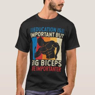Camiseta Big Biceps Muscle Amante de Gym Humor