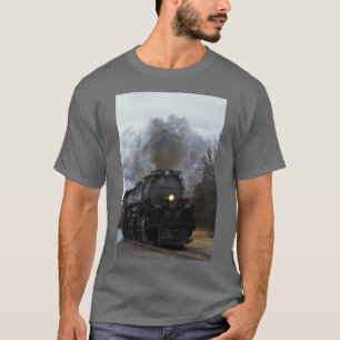 Camiseta Big Boy 4014 fumaça e vapor em Black Wolf Kansas