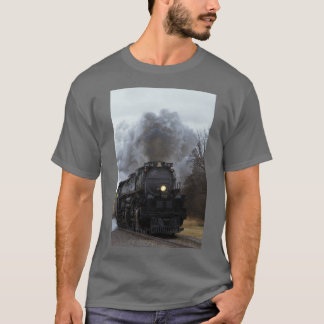 Camiseta Big Boy 4014 fumaça e vapor em Black Wolf Kansas