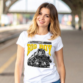 Camiseta Big Boy 4014 Locomotiva a Vapor. Classe 4000 da Un