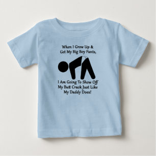 Camiseta Big Boy Bumbum Crack Pants Toddler Tee