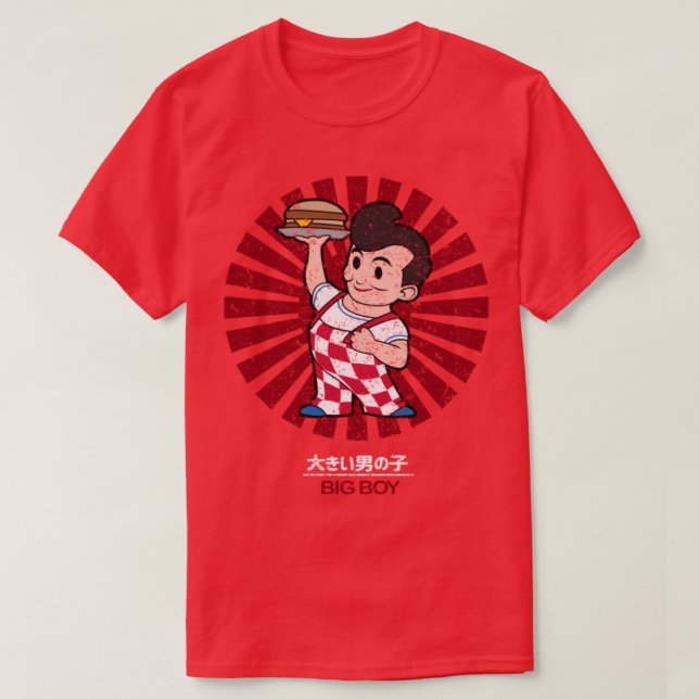 Camiseta Big Boy Retro Vintage (Frente do Design)