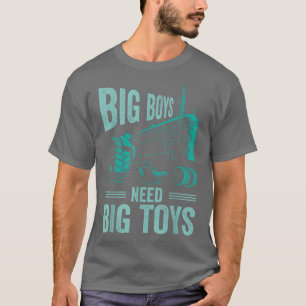 Camiseta Big Boys Need Big Toys Farmer Tractor Tractors Far