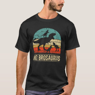 Camiseta Big Bro Dinossaur T Rex Big Brosaurus 3 Família C