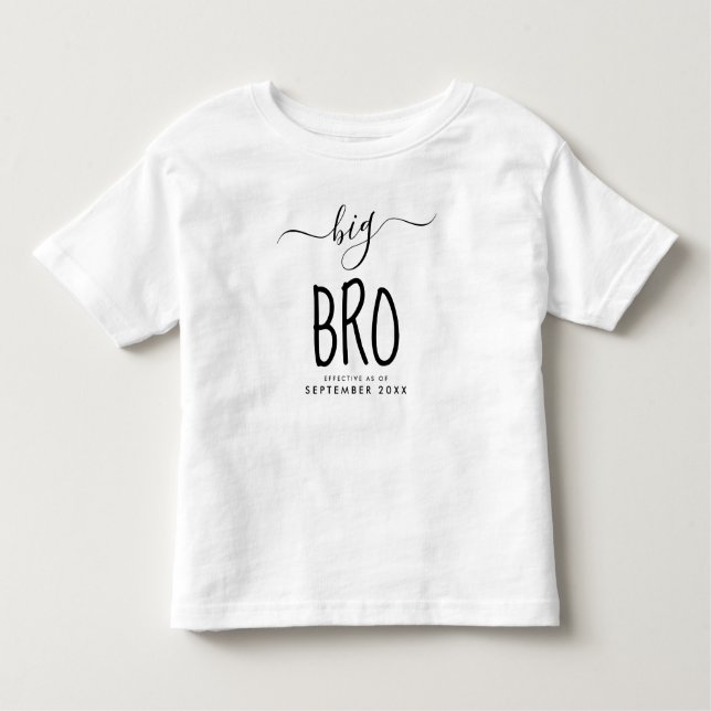 Camiseta Big Bro | Diversão personalizada do lançamento do  (Frente)